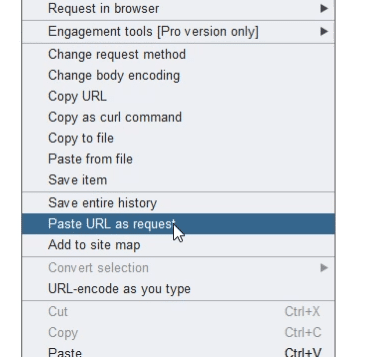 Create request based on URL